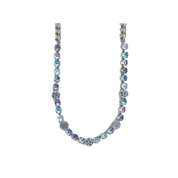 Necklace By Mariana Woman Chic Turquoise and Light Sapphire Swarovski Crystals