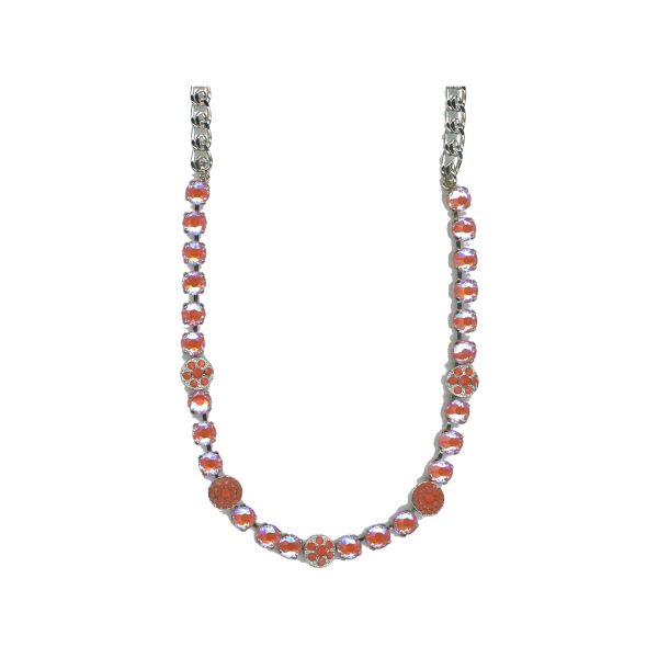 Necklace By Mariana Woman Vibrant Mandarin Delite Swarovski Crystals