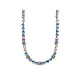 Necklace By Mariana Woman Refined Topaz and Sun Kissed Blush Swarovski Crystals