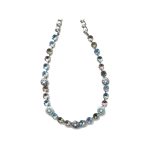 Necklace By Mariana Woman Graceful Light Amethyst and Turq Swarovski Crystals