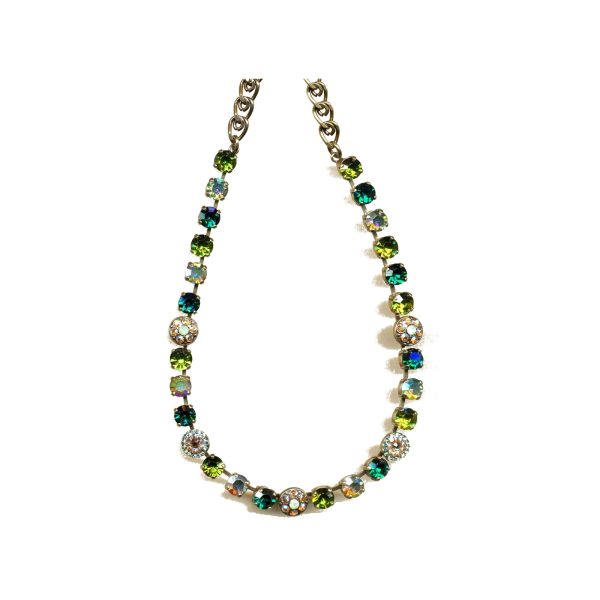 Necklace By Mariana Woman Eye-Catching Lt.grey Swarovski Crystals