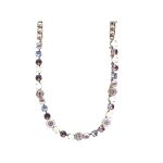 Necklace By Mariana Woman Elegant Light Amethyst and Violet Swarovski Crystals