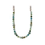 Necklace By Mariana Woman Captivating Peridot and Blue Zircon Swarovski Crystals - Image 2