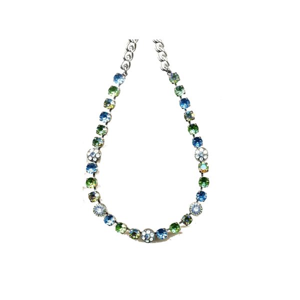 Necklace By Mariana Woman Romantic Peridot and Aquamarine Swarovski Crystals