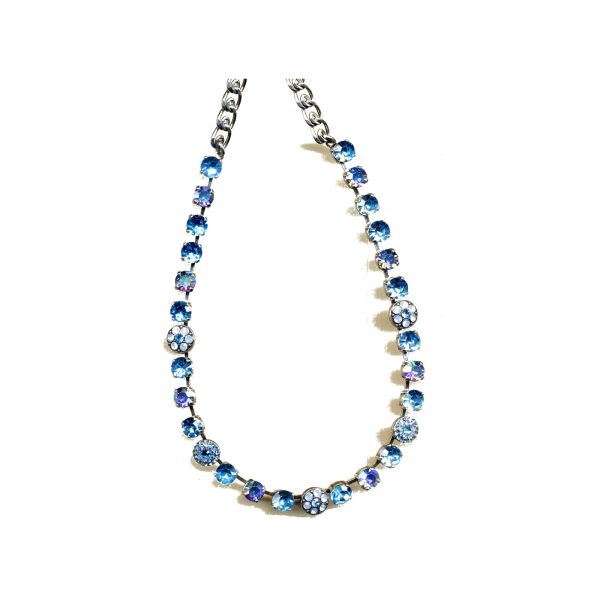 Necklace By Mariana Woman Sparkling Aquamarine Swarovski Crystals