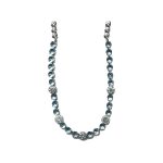 Necklace By Mariana Woman Chic Aquamarine and Crystal Clear Swarovski Crystals - Image 2