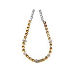 Necklace By Mariana Woman Striking Topaz and Crystal Clear Swarovski Crystals - Image 2