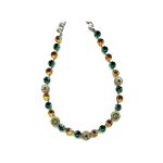 Necklace By Mariana Woman Eye-Catching Topaz and Emerald Swarovski Crystals - Image 2
