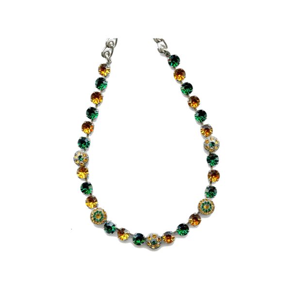 Necklace By Mariana Woman Eye-Catching Topaz and Emerald Swarovski Crystals
