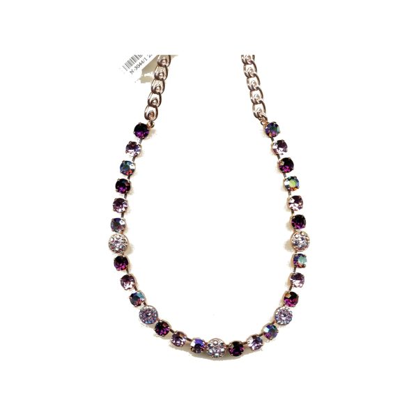 Necklace By Mariana Woman Glamorous Amethyst Swarovski Crystals