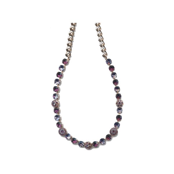 Necklace By Mariana Woman Vibrant Amethyst and Tanzanite Swarovski Crystals
