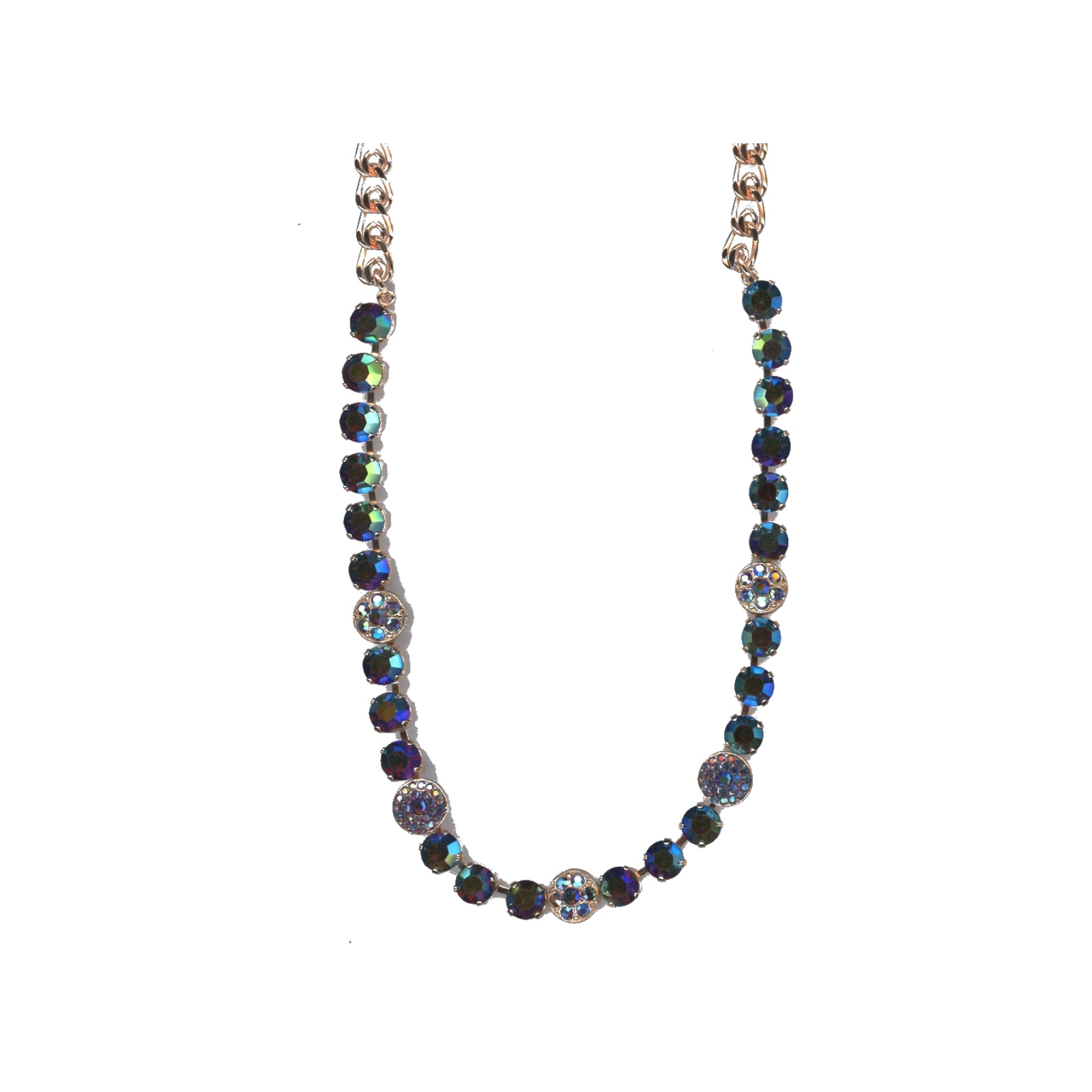 N-3044-1-204AB-SP Necklace By Mariana Woman Chic Amethyst AB Swarovski Crystals - Image 1