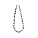 Necklace By Mariana Woman Chic Sapphire Blue and Clear Swarovski Crystals
