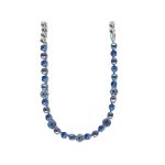 Necklace By Mariana Woman Graceful Sapphire and Plum Purple Swarovski Crystals