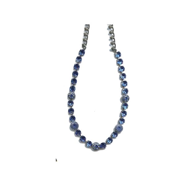 Necklace By Mariana Woman Delicate Sapphire Swarovski Crystals