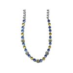 Necklace By Mariana Woman Graceful Citrine and Sapphire Swarovski Crystals - Image 2
