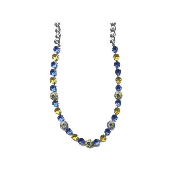 Necklace By Mariana Woman Graceful Citrine and Sapphire Swarovski Crystals