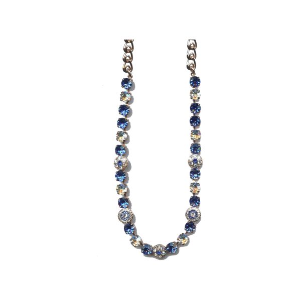 Necklace By Mariana Woman Romantic Sapphire and Moonlight Swarovski Crystals