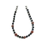 Necklace By Mariana Woman Chic Montana Blue and Hyacinth Swarovski Crystals - Image 2