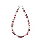 Necklace By Mariana Woman Modern Siam and Clear Swarovski Crystals
