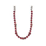 Necklace By Mariana Woman Contemporary Siam and Light Siam Swarovski Crystals - Image 2