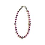 Necklace By Mariana Woman Chic Rose and Crystal Clear Swarovski Crystals