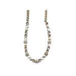 Necklace By Mariana Woman Golden Yellow and Light Lavendar Swarovski Crystals