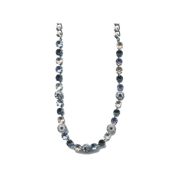 Necklace By Mariana Woman Chic Montana Blue and Light Blue Swarovski Crystals