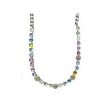 Necklace By Mariana Woman Delicate White Opal and Jonquil Swarovski Crystals - Image 2