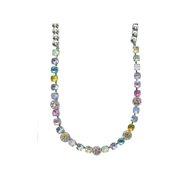 Necklace By Mariana Woman Delicate White Opal and Jonquil Swarovski Crystals