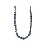 Necklace By Mariana Woman Chic Amethyst Mineral and Tanzanite Swarovski Crystals