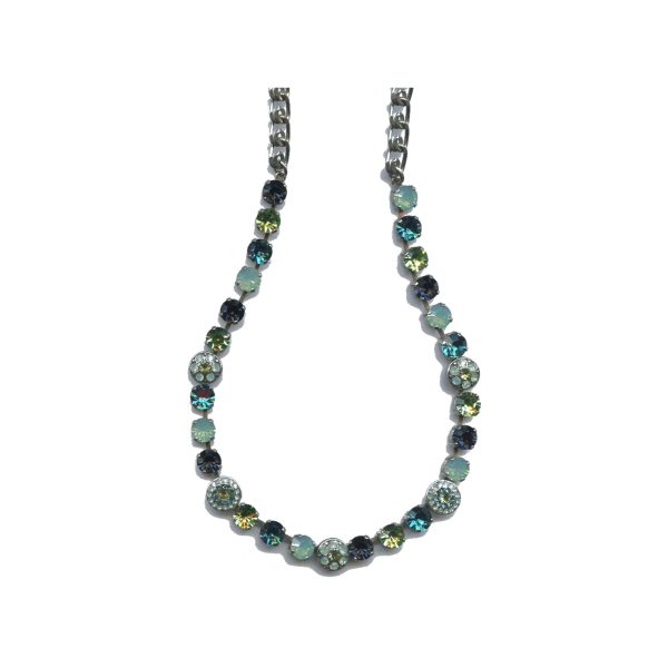 Necklace By Mariana Woman Peridot and Montana Blue and Swarovski Crystals
