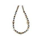 Necklace By Mariana Woman Distinctive Champagne and Amber Swarovski Crystals