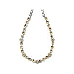 Necklace By Mariana Woman Eye-Catching Golden Shadow Swarovski Crystals