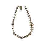 Necklace By Mariana Woman Chic Golden Shadow and Cream Pearl Swarovski Crystals
