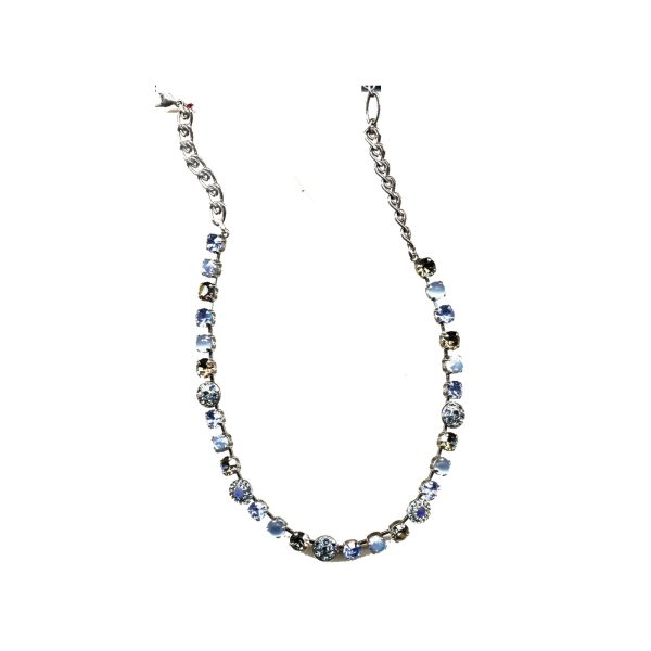Necklace By Mariana Woman Nirvana Mineral and Blue Quartz Swarovski Crystals