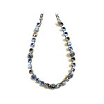 Necklace By Mariana Woman In. Sapphir and Light Blue Opal Swarovski Crystals