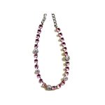 Necklace By Mariana Woman Romantic Lt.Rose and Crystal Clear Swarovski Crystals - Image 2