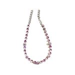 Necklace By Mariana Woman Dazzling Lt.Rose and Rose Swarovski Crystals