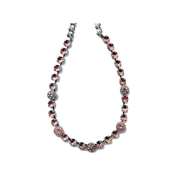 Necklace By Mariana Woman Refined Light Rose Swarovski Crystals