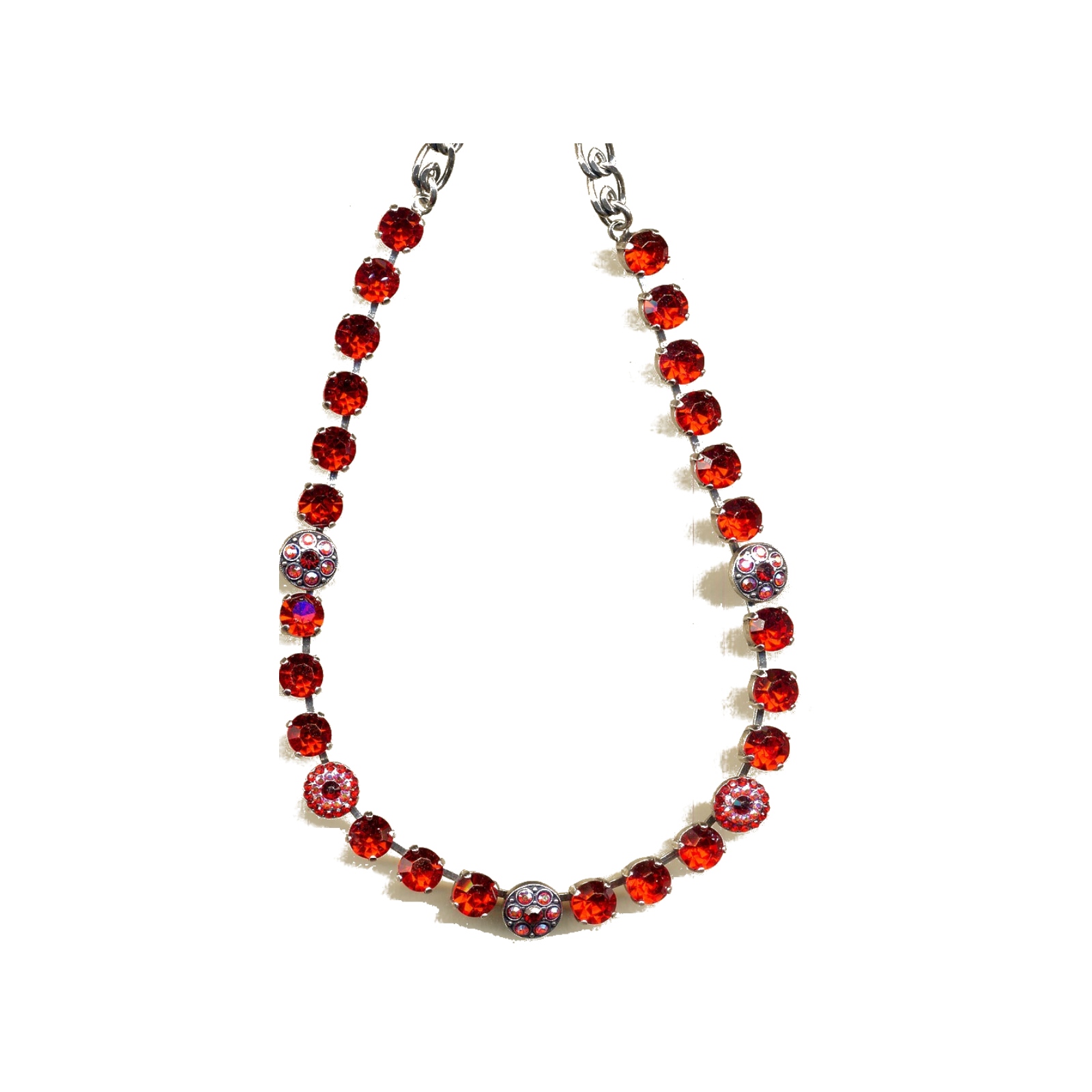 N-3044-1-227-YG Necklace By Mariana Woman Radiant Light Siam Swarovski Crystals - Image 1