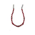 Necklace By Mariana Woman Glamorous Light Siam and Siam Swarovski Crystals
