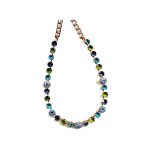 Necklace By Mariana Woman Stunning Blue Zircon Swarovski Crystals