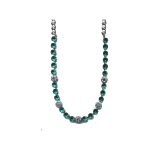 Necklace By Mariana Woman Striking Blue Zircon and AB Swarovski Crystals - Image 2