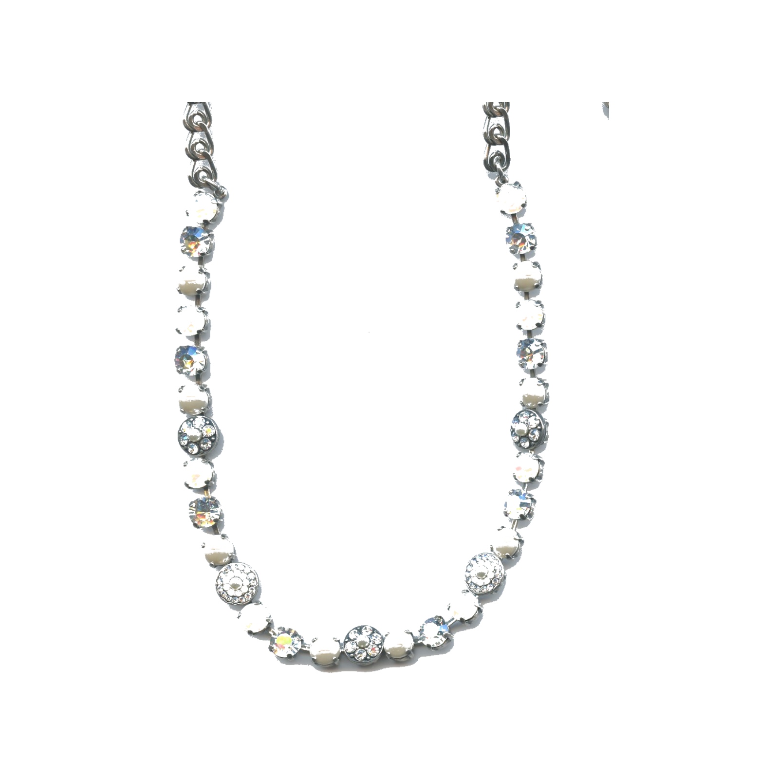 N-3044-1-2340-SP Necklace By Mariana Woman Dazzling Cream Pearl and Crystal Swarovski Crystals - Image 1