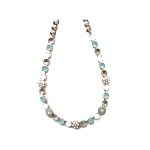 Necklace By Mariana Woman Graceful AB and Turq Swarovski Crystals