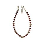 Necklace By Mariana Woman Contemporary Garnet and Amber Swarovski Crystals