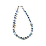 Necklace By Mariana Woman Turquoise and Blue Zircon and AB Swarovski Crystals - Image 2