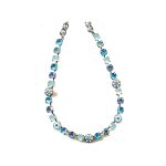 Necklace By Mariana Woman Pacific Opal and Vitral Light and Swarovski Crystals - Image 2