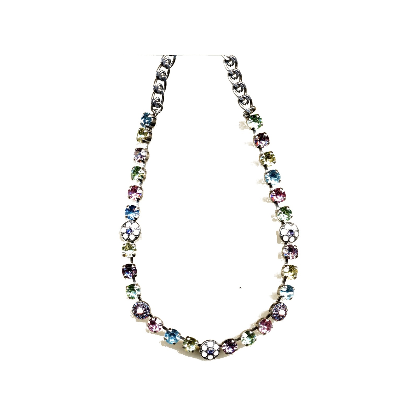N-3044-1-27-YG Necklace By Mariana Woman Timeless Jade Swarovski Crystals - Image 1
